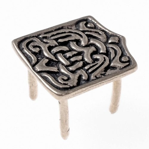 Herraje vikingo árabe Birka, plateado