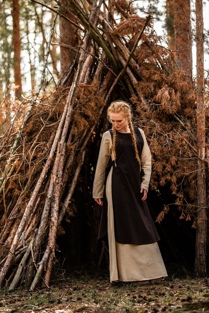 Okrycie wierzchnie Sigrid, brązowe