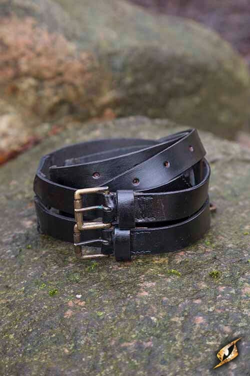 Ceinture Twin X, noire, 110 cm