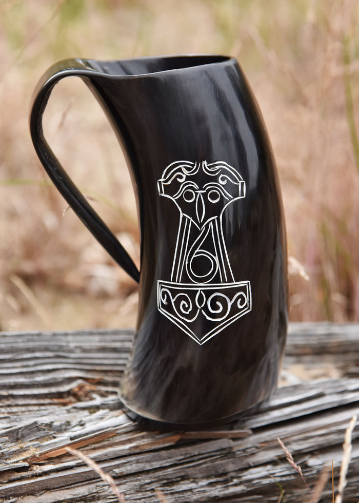 Hoornen beker Mjolnir, 650-1000 ml