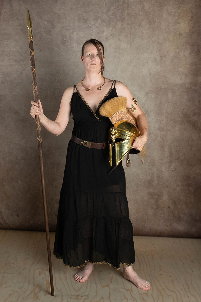 Godinnen Jurk Athena, zwart