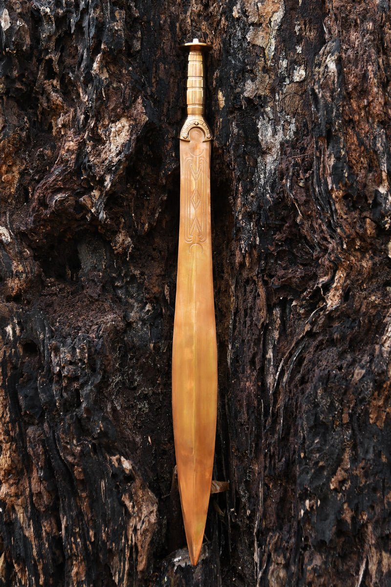 Bronsålderssvärd från Danmark, halvvass