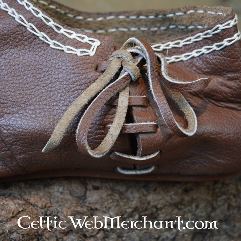 Normannische Schuhe, 1150–1350, braun