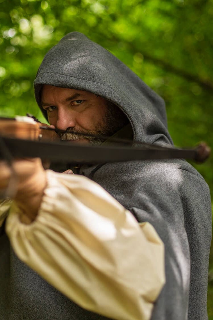 Gardecorp, reismantel Raven, wolmix, grijs