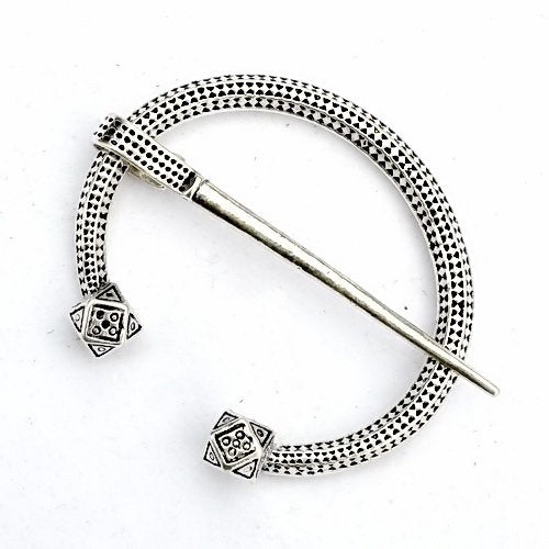 Wikińska fibula podkowiasta Finlandia, posrebrzany brąz