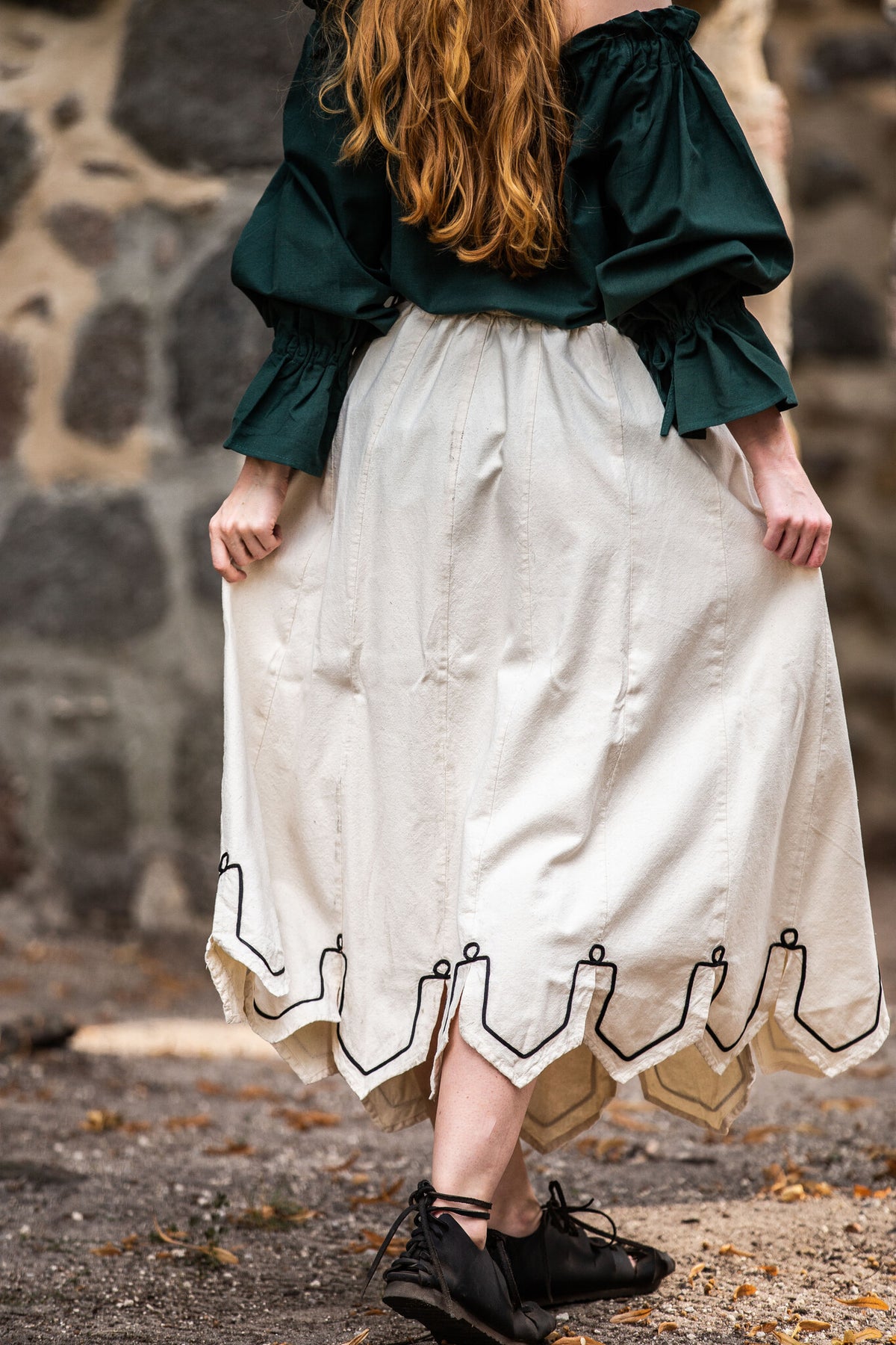 Robe Renaissance, crème