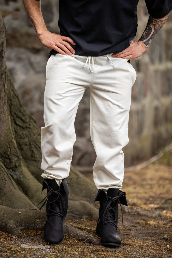 Cotton trousers Alin, cream