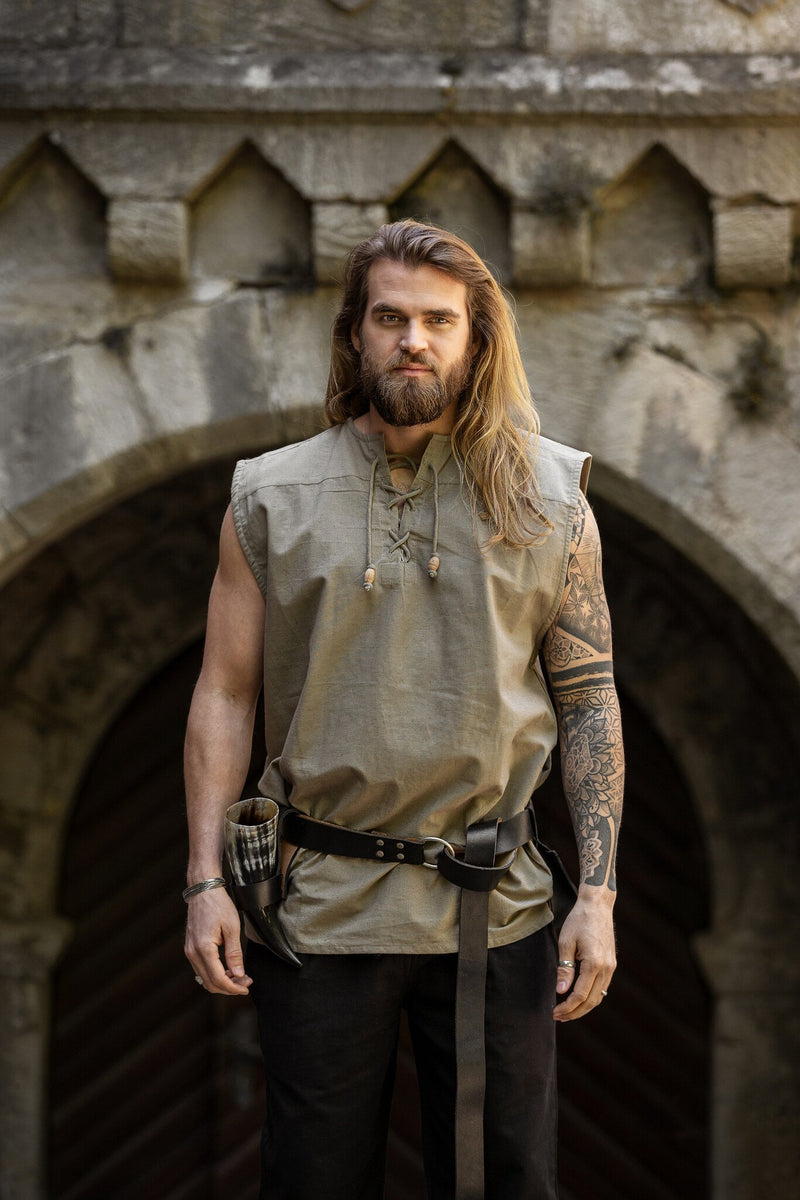 Piratenhemd Jean, hanffarben