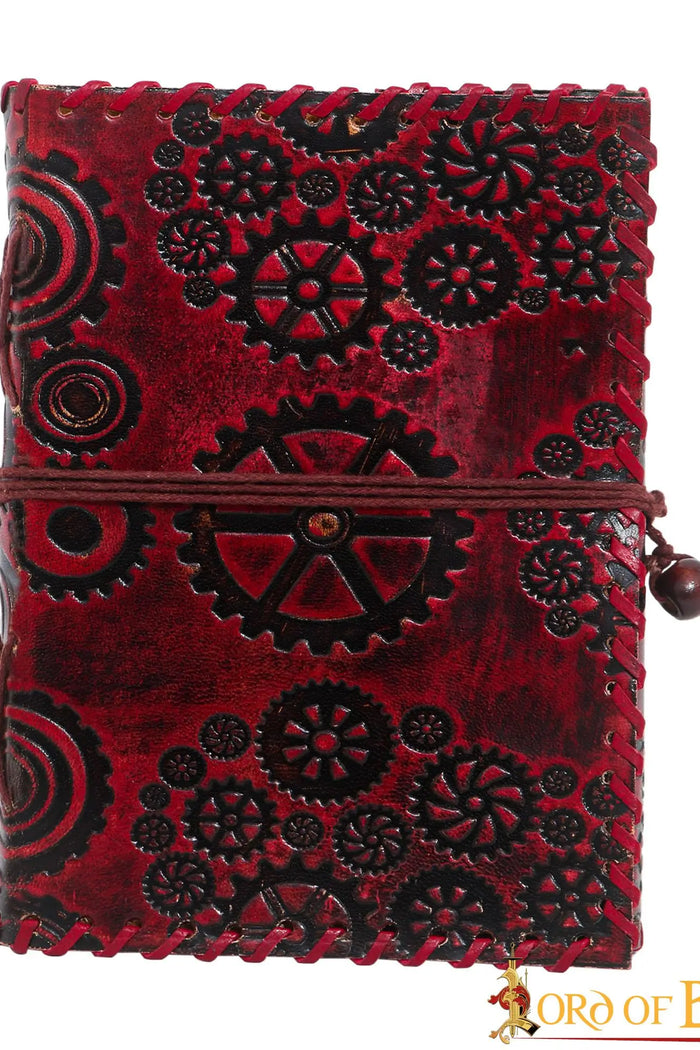 Leather book Steampunk, antique pages