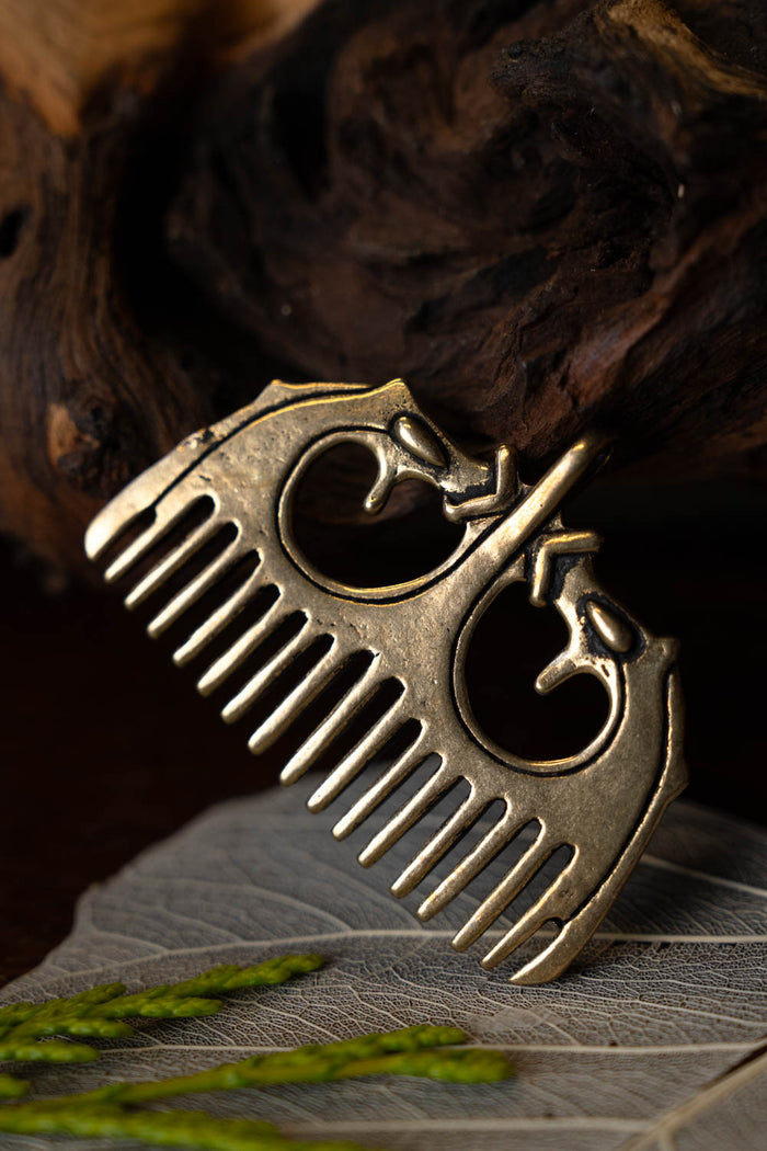 Vikingkam Ringerikestijl, brons