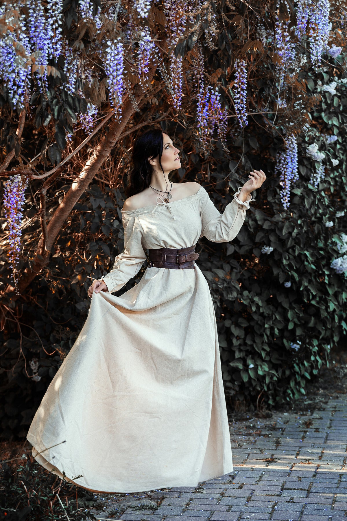 Suknia Alina, naturalna 