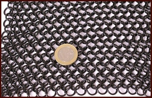 Haubergeon, sort, uklinket, 8 mm
