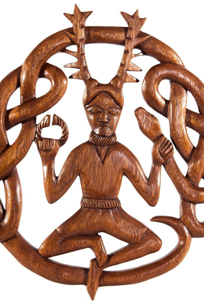 Sculpture sur bois Cernunnos