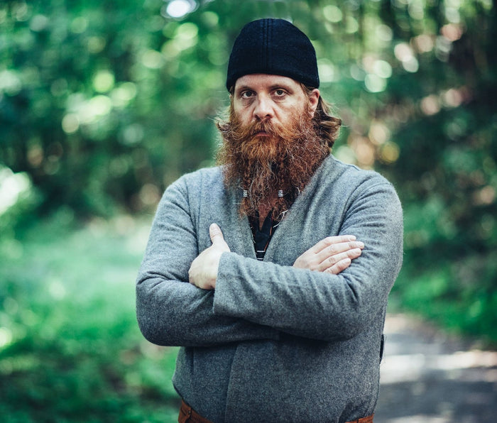 Viking kapje Ari wol, zwart