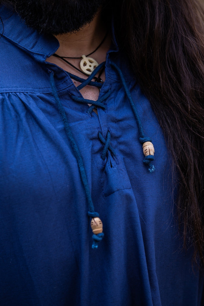Middeleeuws hemd, blauw