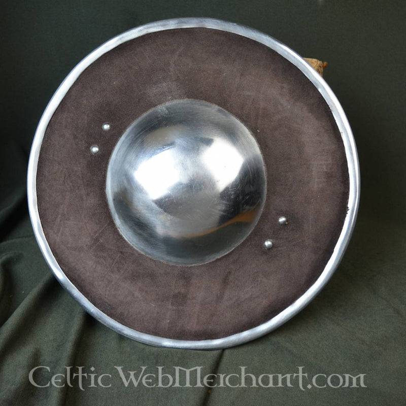 Broquel con recubrimiento de cuero, tipo IA, talla S, 2 mm (listo para combate)