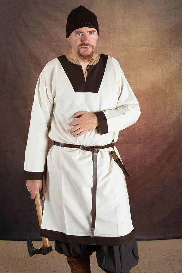 (Early) medieval tunic Clovis, natural-brown