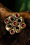 Merovingisk cloisonné-broche, bronze