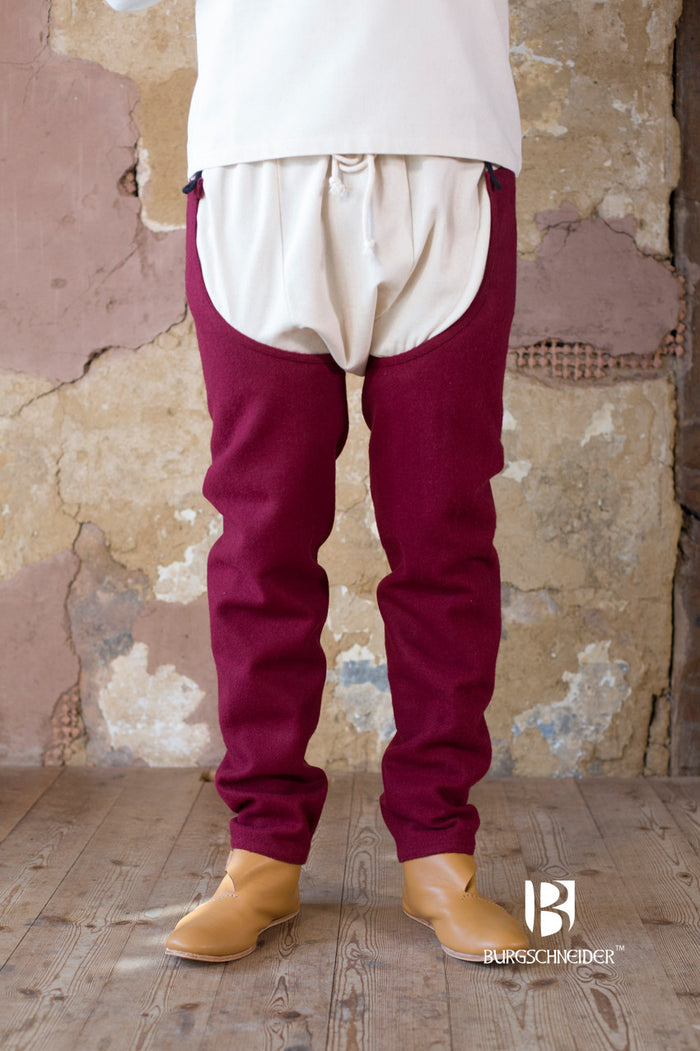 Beinlinge Bernolf, Wollmischung, rot