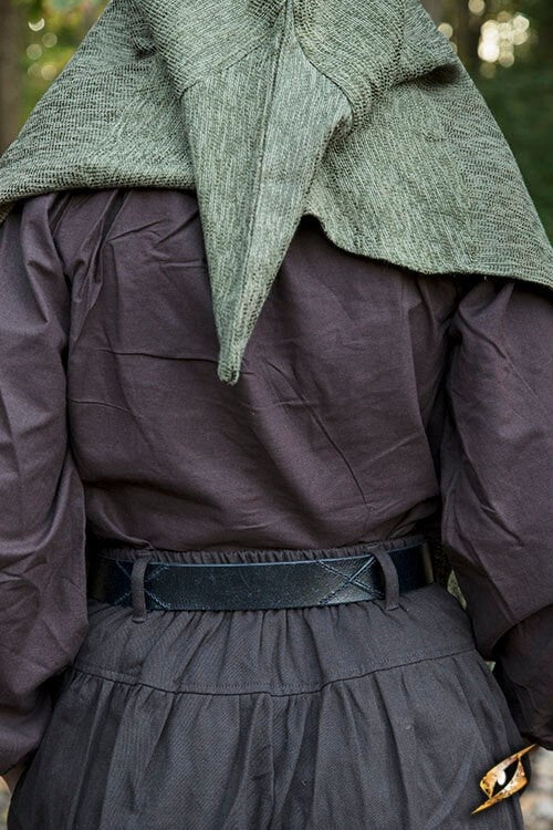 Spodnie renesansowe Raphael, brązowo-zielone