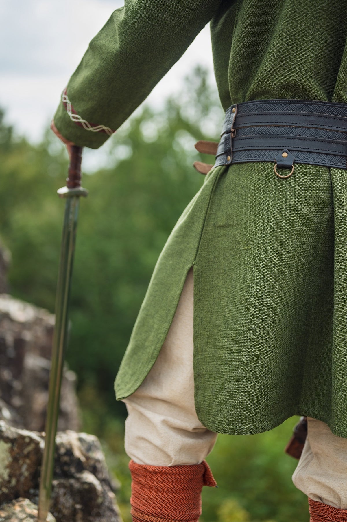 Germanic tunic Ulfhednar, green