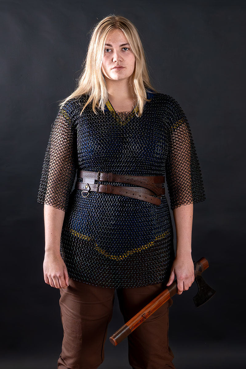 Haubergeon, czarny, nienitowany, 8 mm