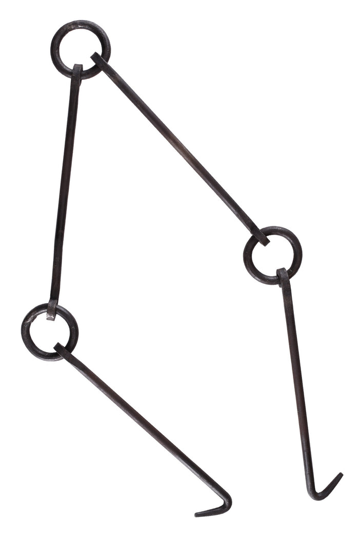 Hand-forged fire chain