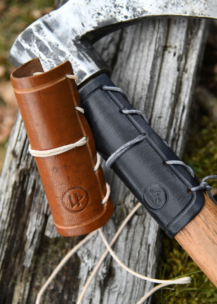 Læder-økseetui, sort