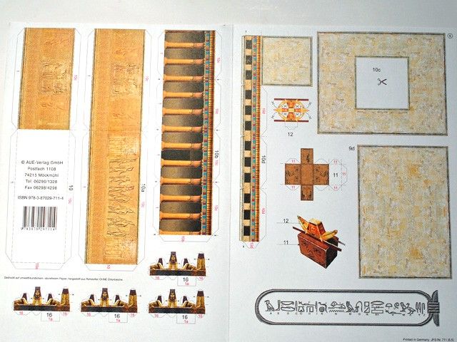 Model kartonowy egipskiej świątyni, 1550–1070 p.n.e.