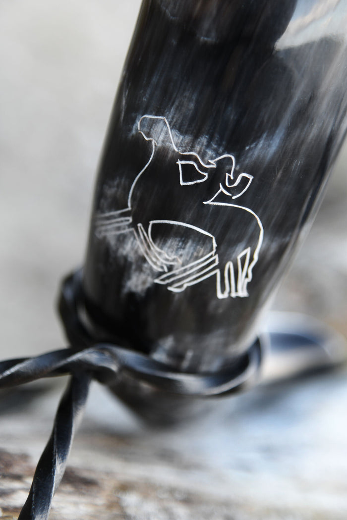 Drinking horn, Odin with Sleipnir, 200-300 ml