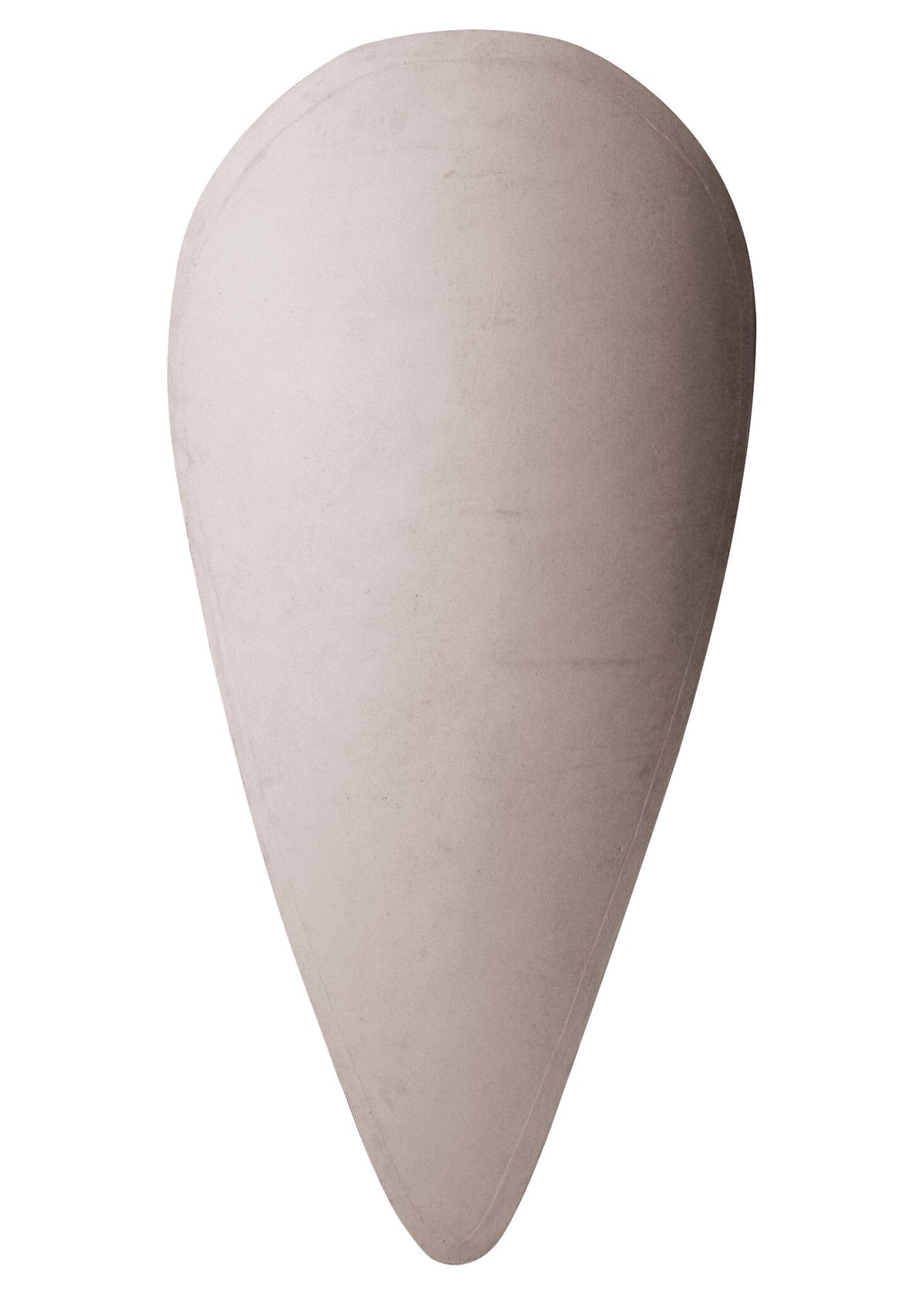 Escudo normando tipo cometa, sin pintar