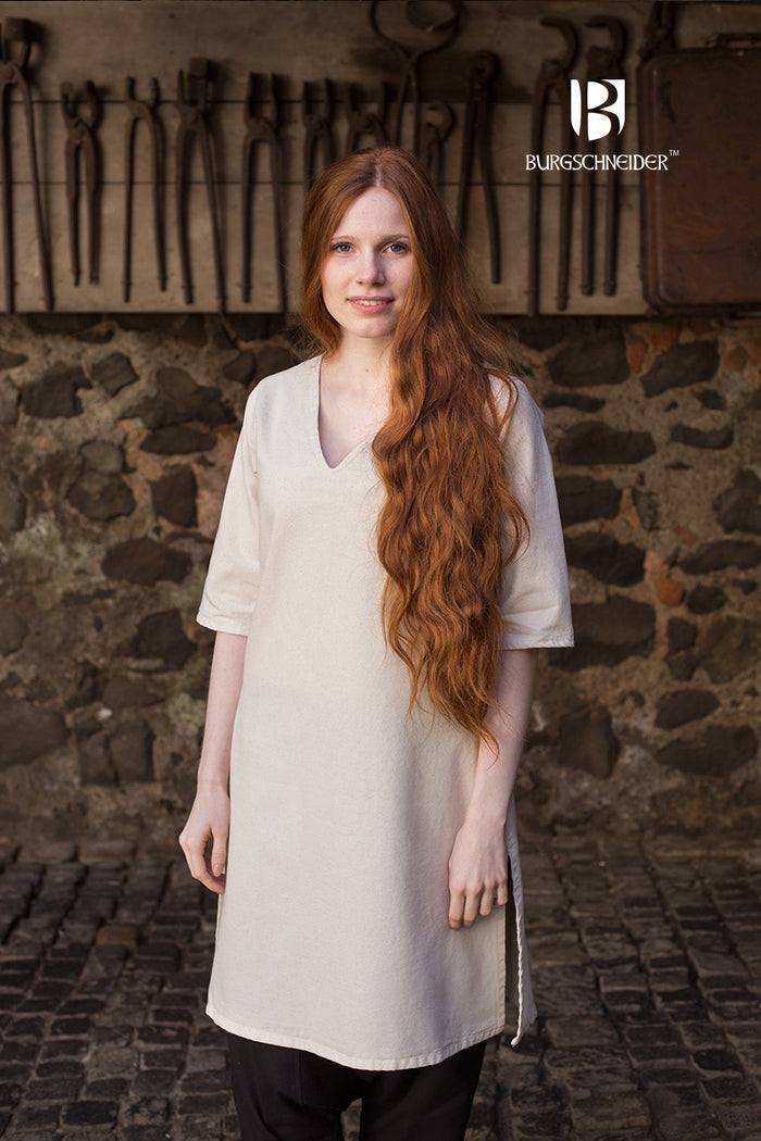 (Onder)tuniek schildmaagd Lagertha, naturel