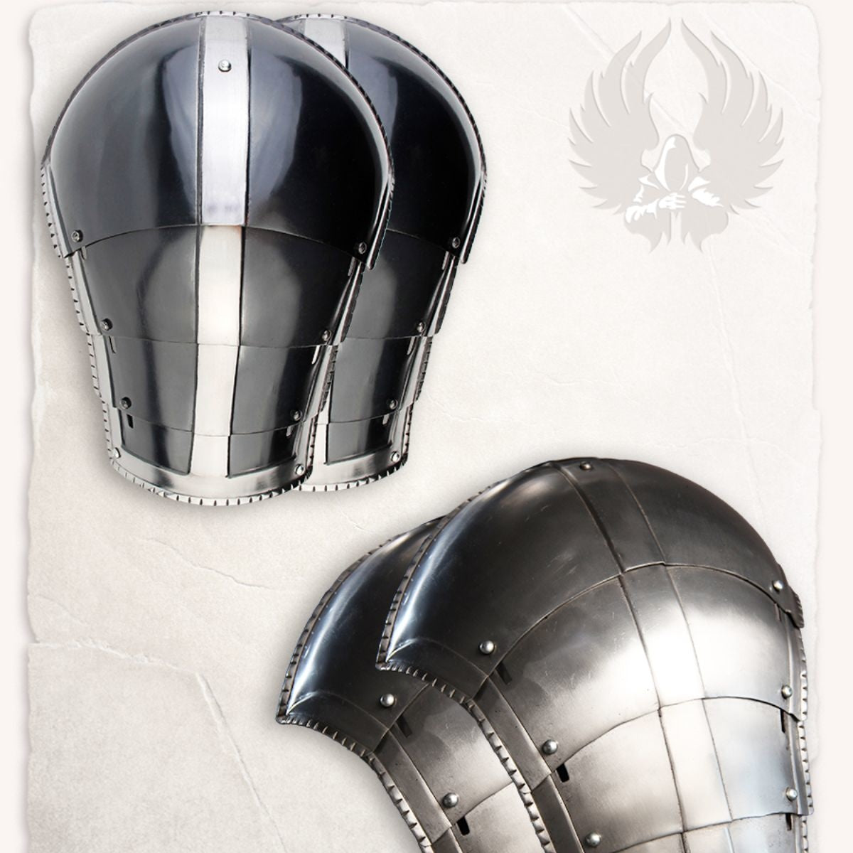 Spaulders Kaspar, gebronsd, 1.2 mm