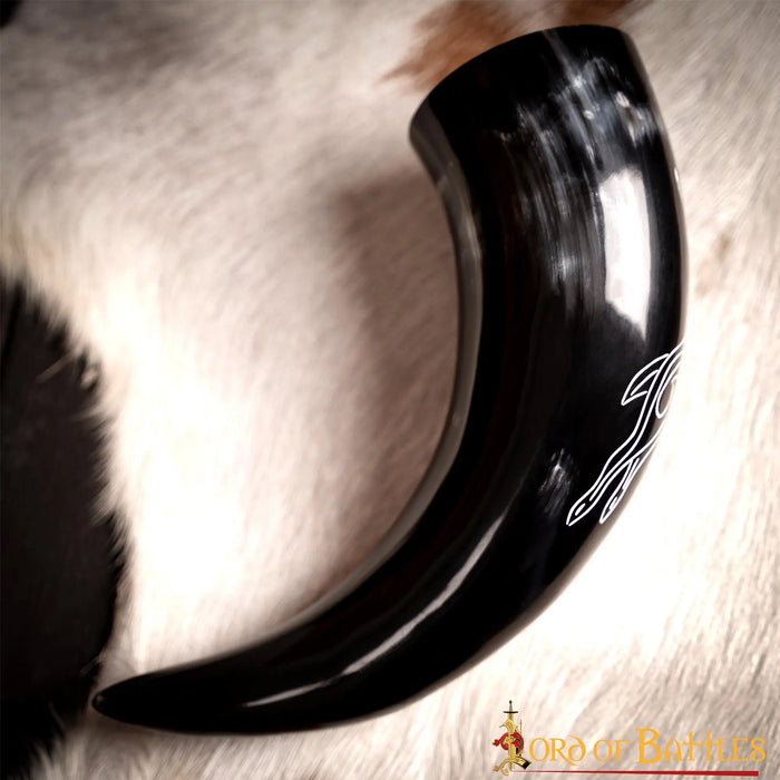 Engraved drinking horn Cernunnos, 300-500 ml