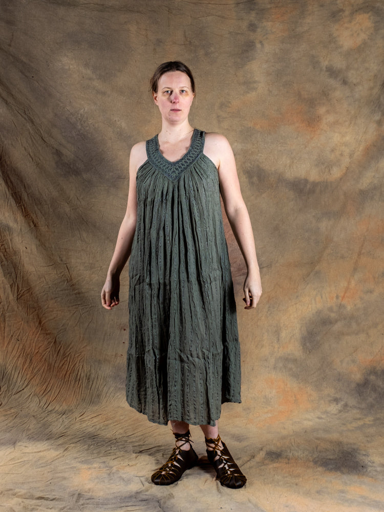 Goddess Dress Hera, nature green