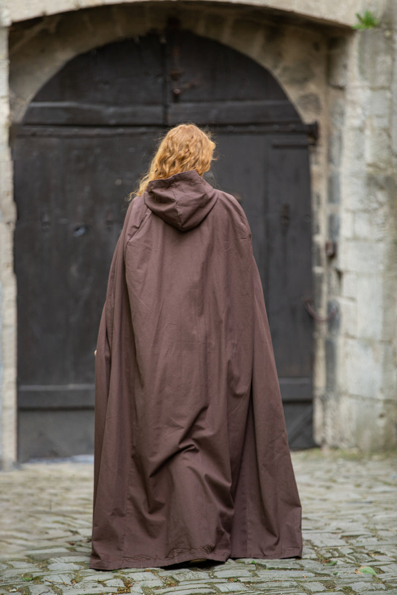 Medieval cloak Erna, brown