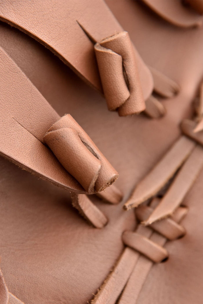 Viking laarzen met knopen, bruin