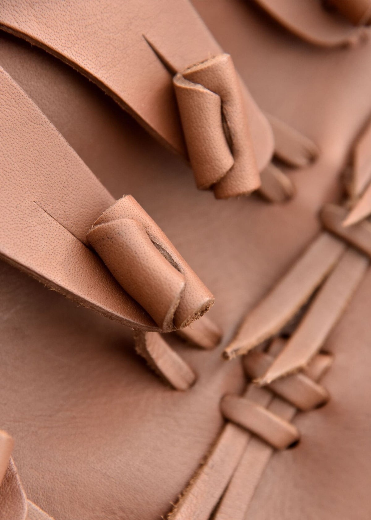 Viking boots with toggles, brown