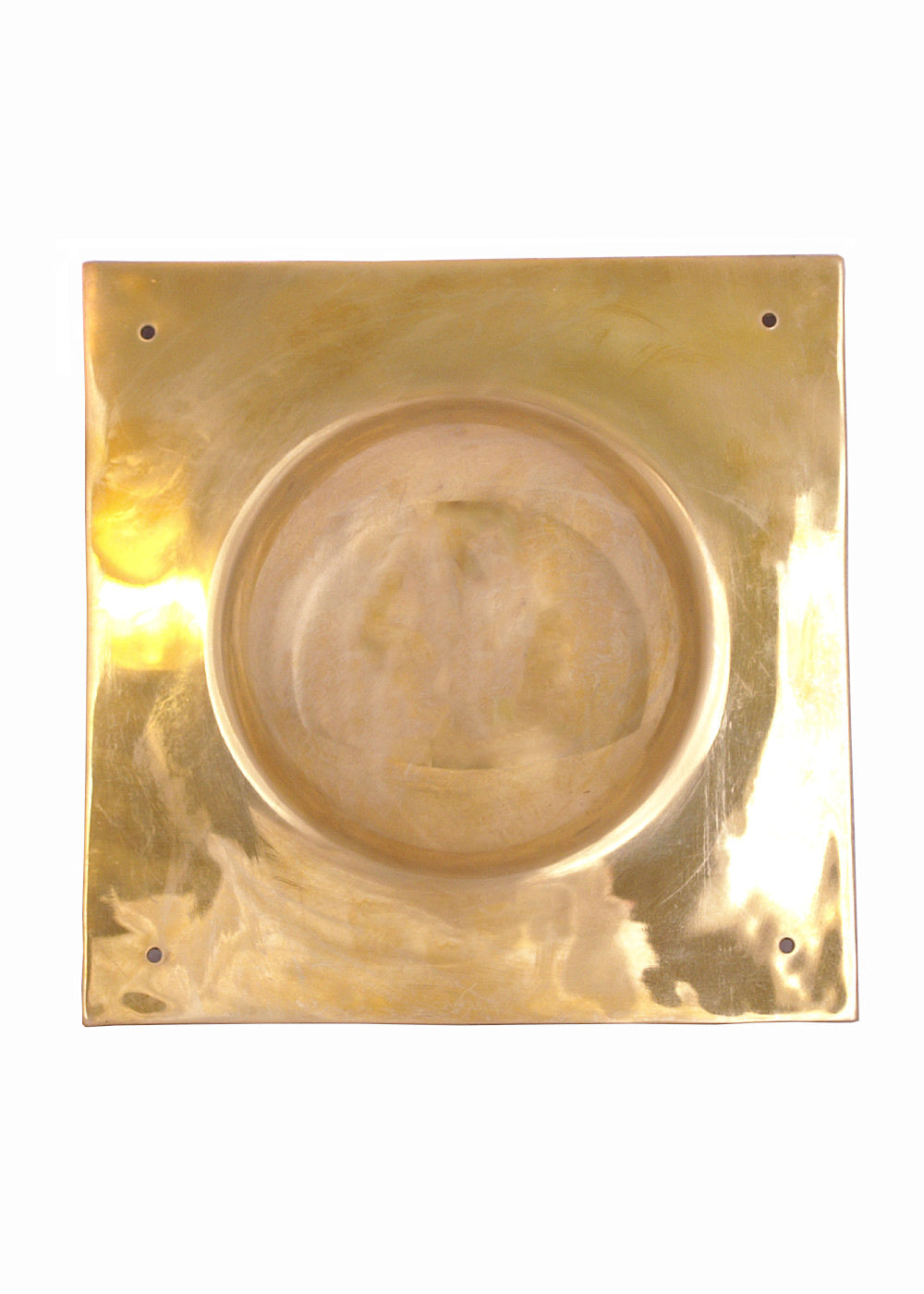 Firkantet skjoldbule i messing