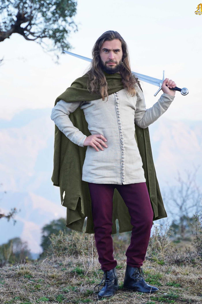 Manteau Bockstenman du XIVe siècle, laine, vert