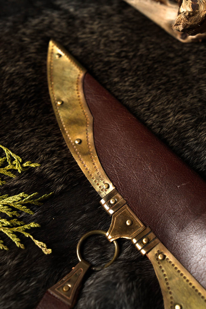 Vikingsax Thingvellir, damaskusstål, semi-skarp