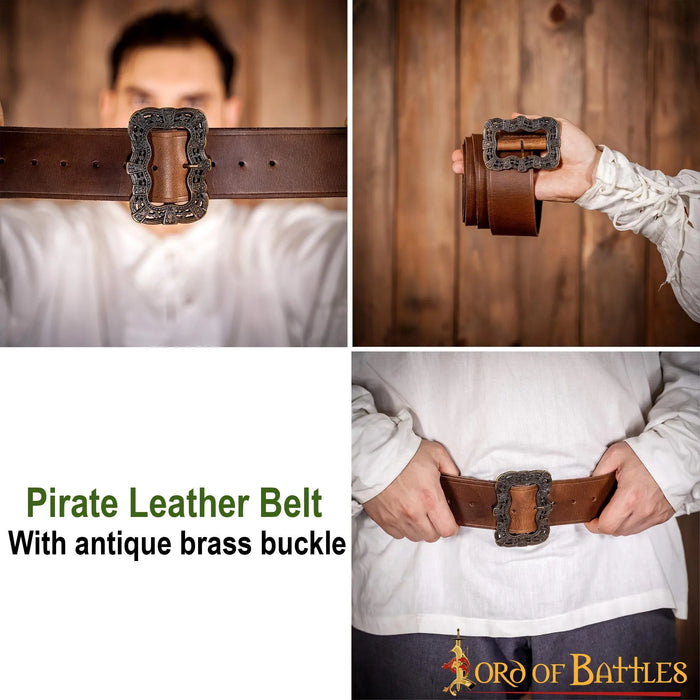 Ceinture de pirate Bastian, 130 cm, marron