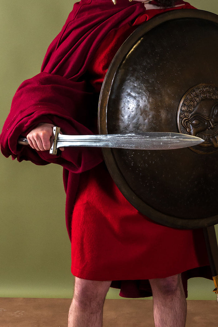 Middelalderlig kappe Karen, uldmix, rød