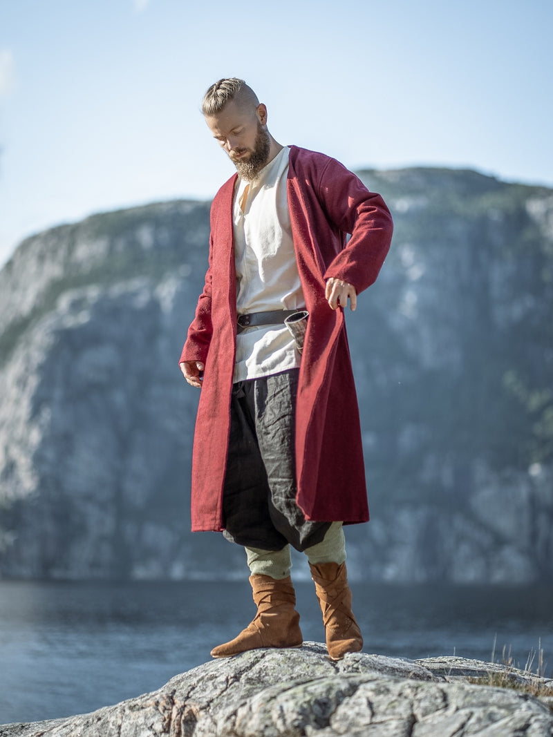 Kaftan Gustav, rot, Wollmischung