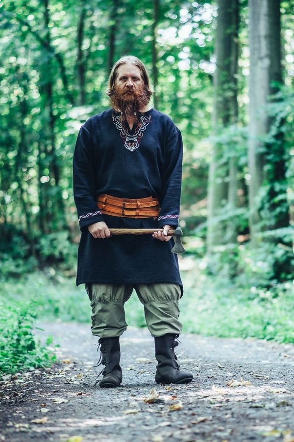 Pantalón vikingo Dublin, gris verdoso natural