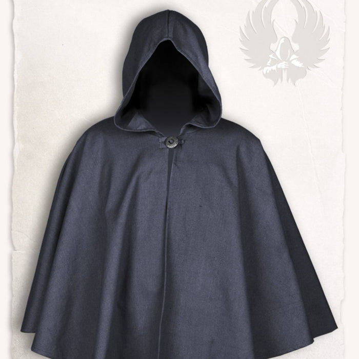Capa medieval Kim, negra