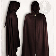 Cloak Gora, brown, wool blend, brown