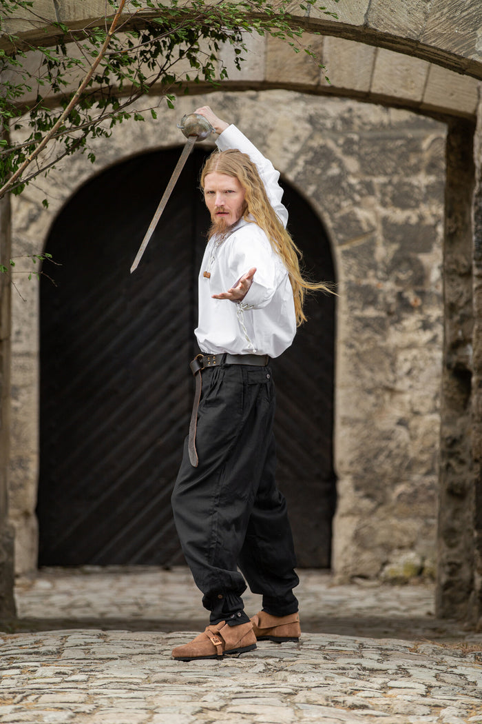 Renaissance pofbroek Faust, zwart