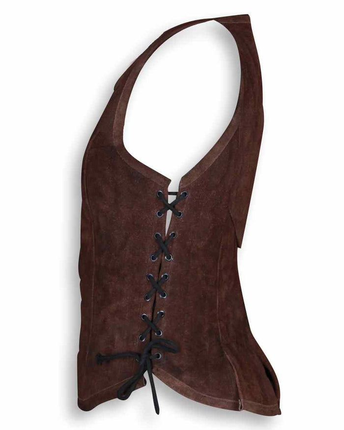 Leder Mieder Lucy, braun