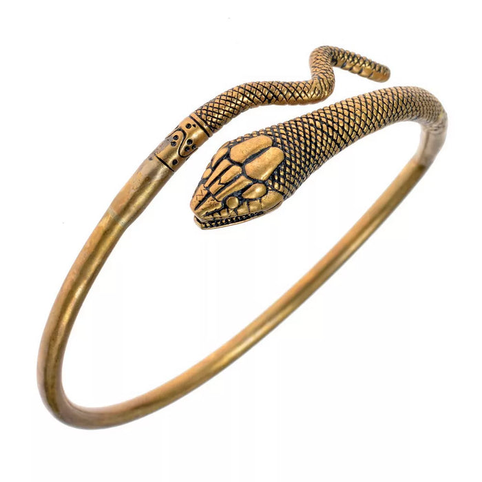 Romeinse bovenarmband met slang Pompeii, brons